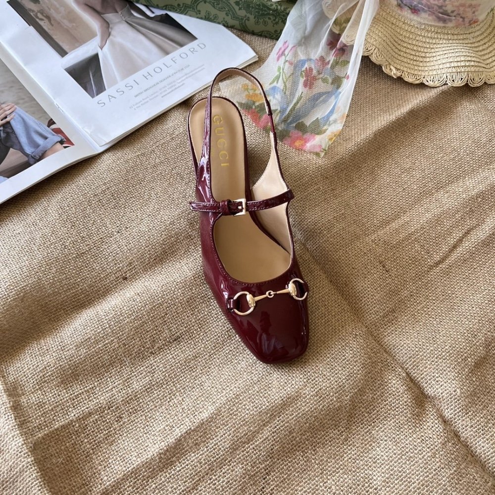 Gvc*1 Women’s Horsebit Pump Red Leather 801893 Bnc80 6207