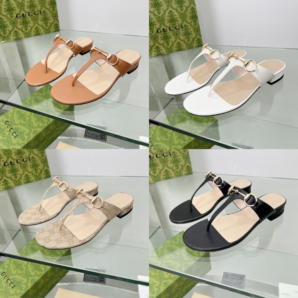 Gvc*1 Women’s Thong Sandal With Horsebit Black ‎‎816590 C9D00 1000