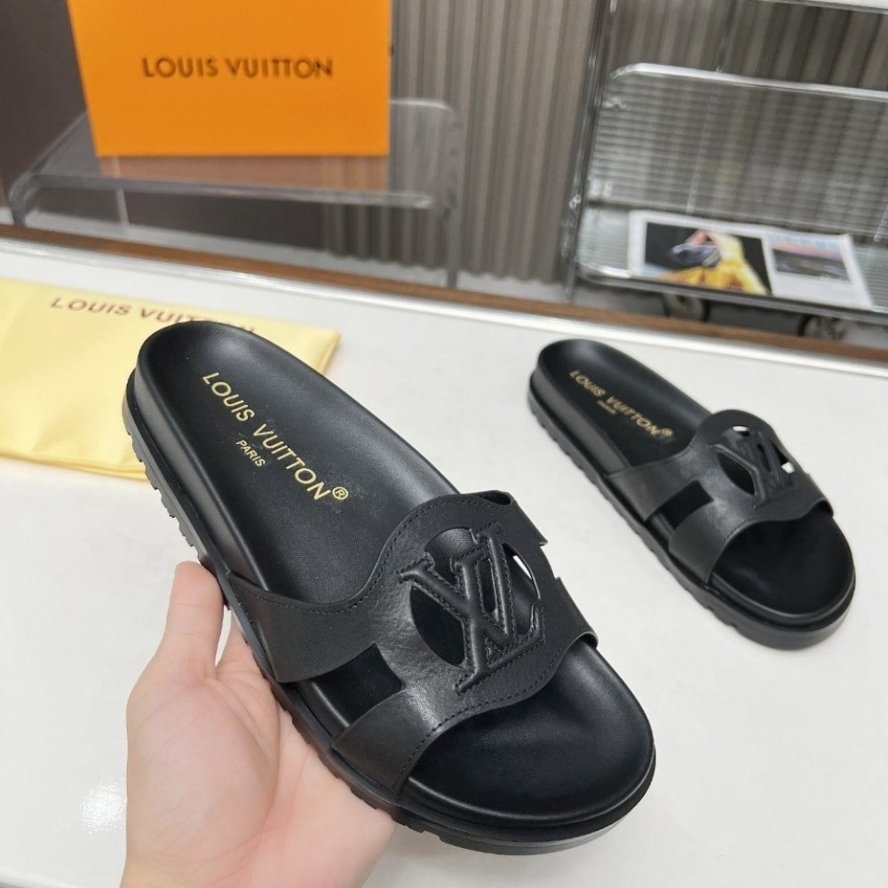 L0vis Vvtt0n Isola Flat Comfort Mule Black 1Acpci