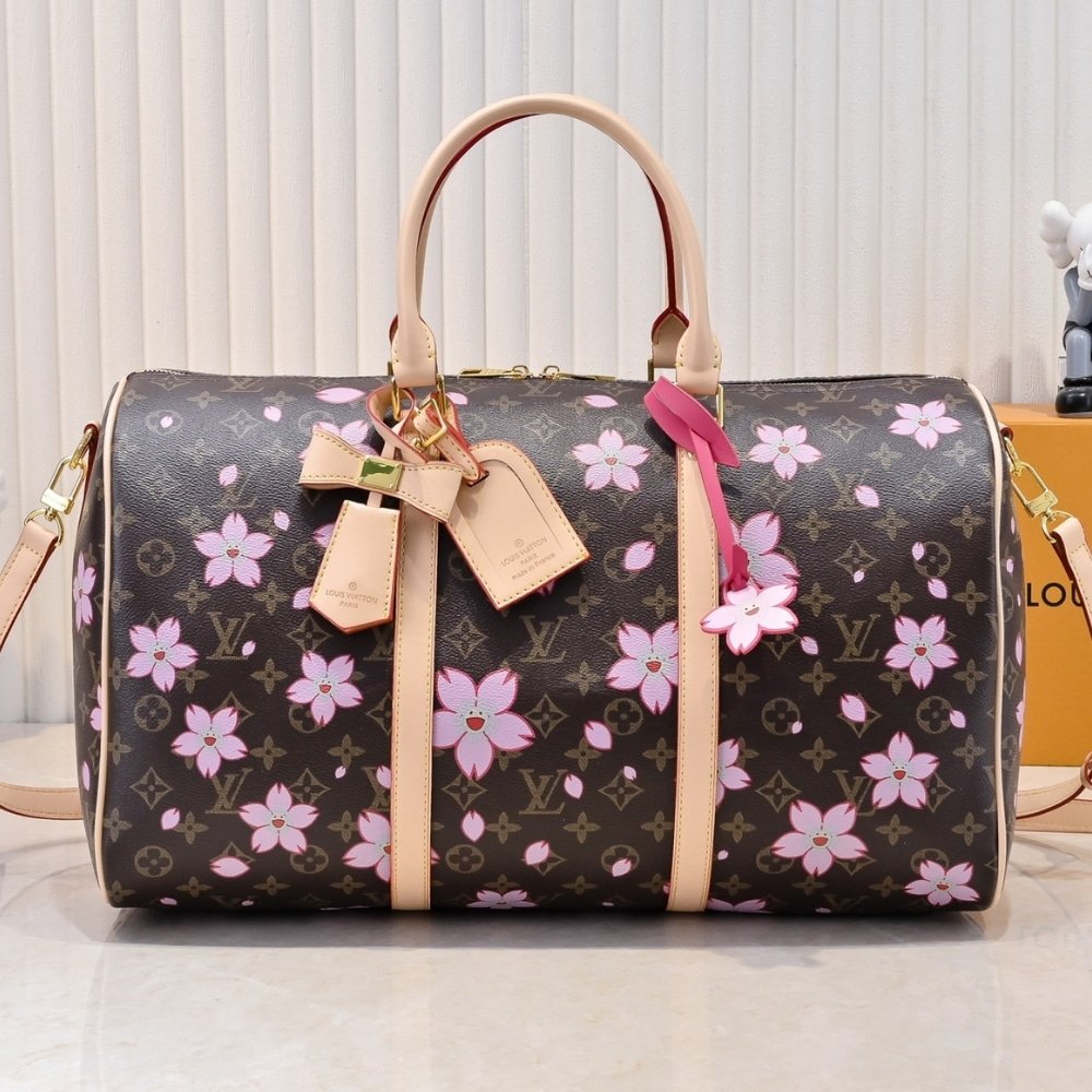 L0vis Vvtt0n X Takashi Murakami Keepall Bandoulière 45 Brown 45Cm M13752