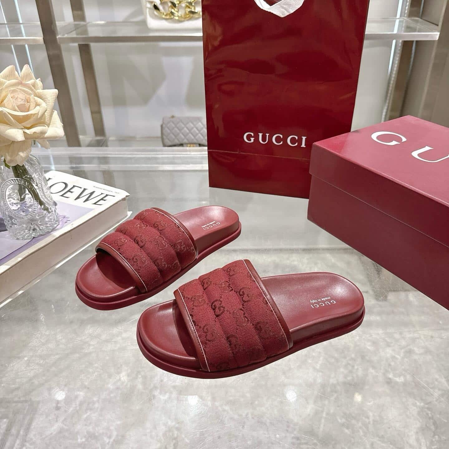 Gvc*1 Men Slide Sandal Red 838089 Fad71 6257