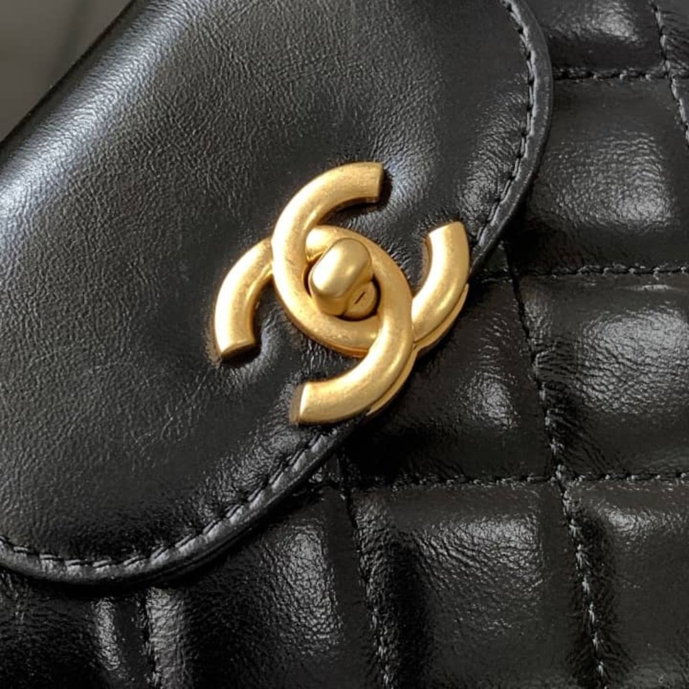 [S*per Vip 1:1] Ch**el Kelly Bag Black 19cm AS4416 B14296 94305