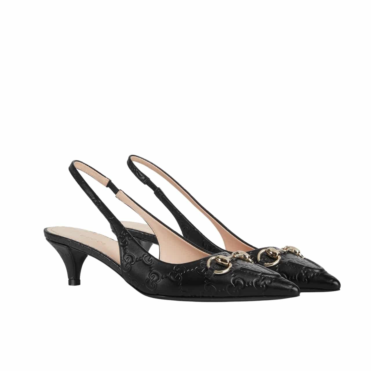 Gvc*1 Women Horsebit Slingback Pump Black 782407 Aaegj 1000