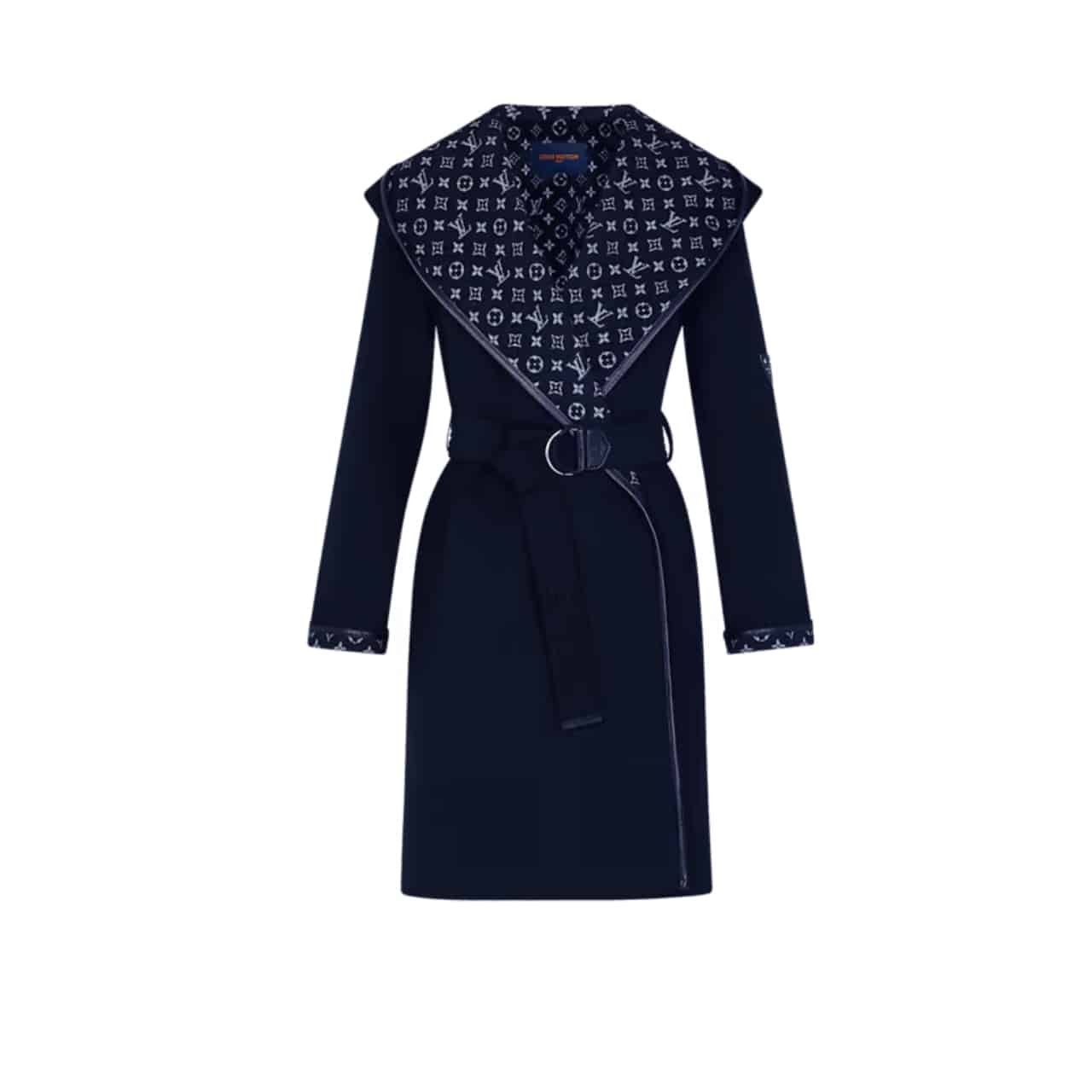 L0vis Vvtt0n Hooded Wrap Coat Black 1A4Pe6