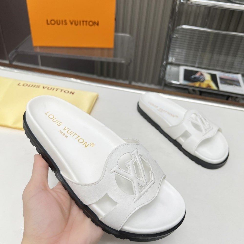 L0vis Vvtt0n Isola Flat Comfort Mule White 1Acpb9