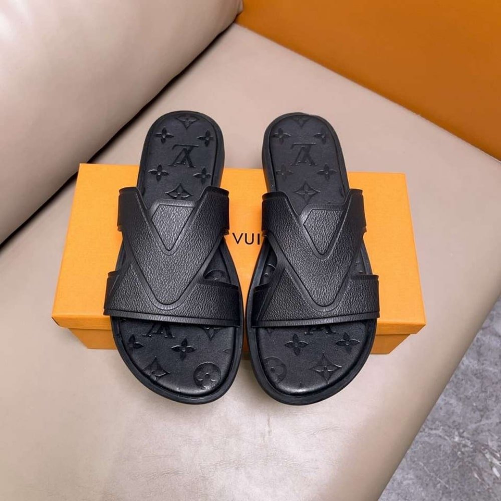 L0vis Vvtt0n Oasis Mule Monogram Black 1Aa4Cb
