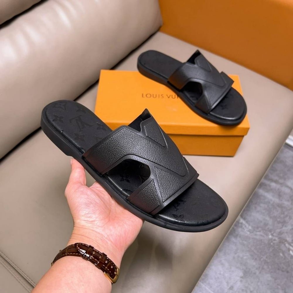L0vis Vvtt0n Oasis Mule Monogram Black 1Aa4Cb