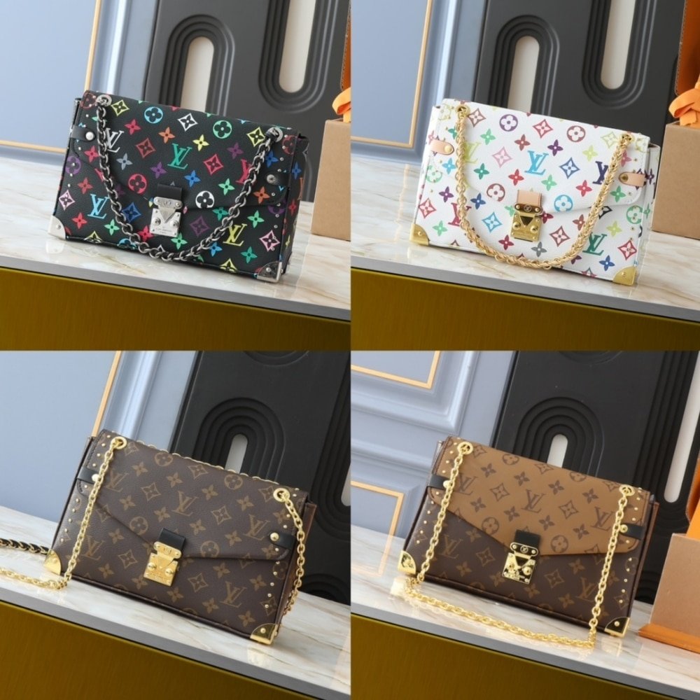 L0vis Vvtt0n Trunkie Bag Coated Canvas Brown 27Cm M14526