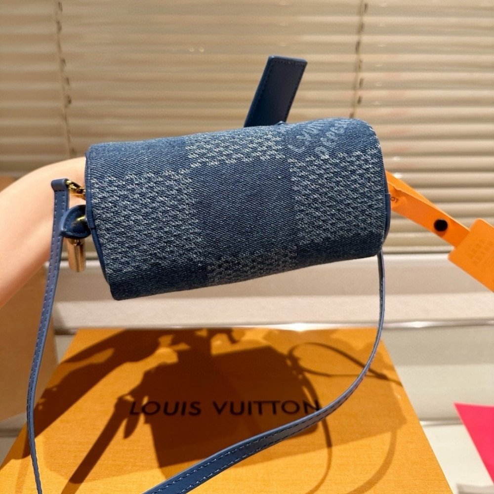 L0vis Vvtt0n Speedy 18 Bandoulière Denim Blue 18Cm N00208