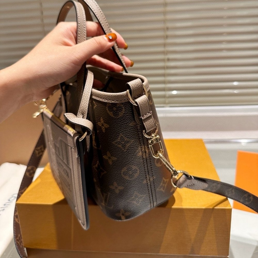 L0vis Vvtt0n Neverfull Bandoulière Inside Out BB Dark Fango 20Cm M12109