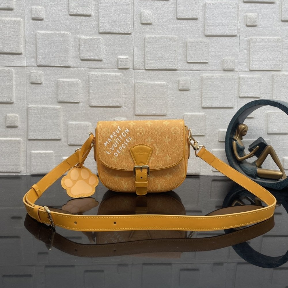 [S*per Vip 1:1] L0vis Vvtt0n Montsouris Messenger Yellow 20Cm M12694