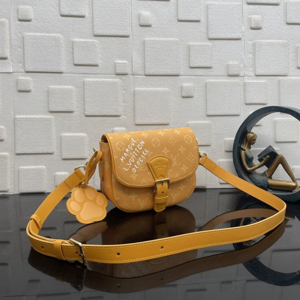 [S*per Vip 1:1] L0vis Vvtt0n Montsouris Messenger Yellow 20Cm M12694