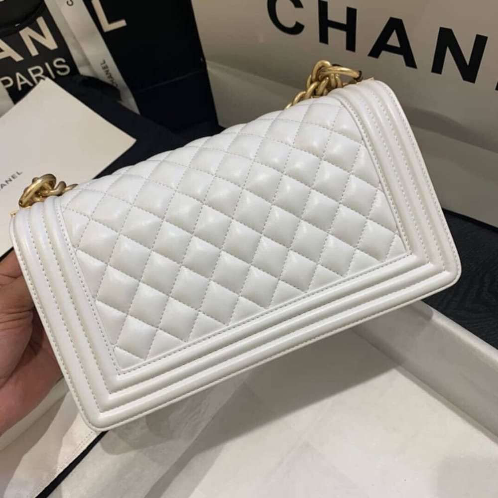 [S*per Vip 1:1] Ch**el Le Boy Chevron Caviar Black 25Cm