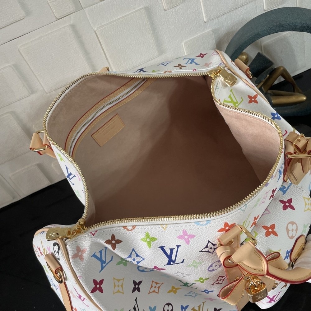 [S*per Vip 1:1] L0vis Vvtt0n X Murakami Keepall Bandoulière 45 White 45Cm M13742