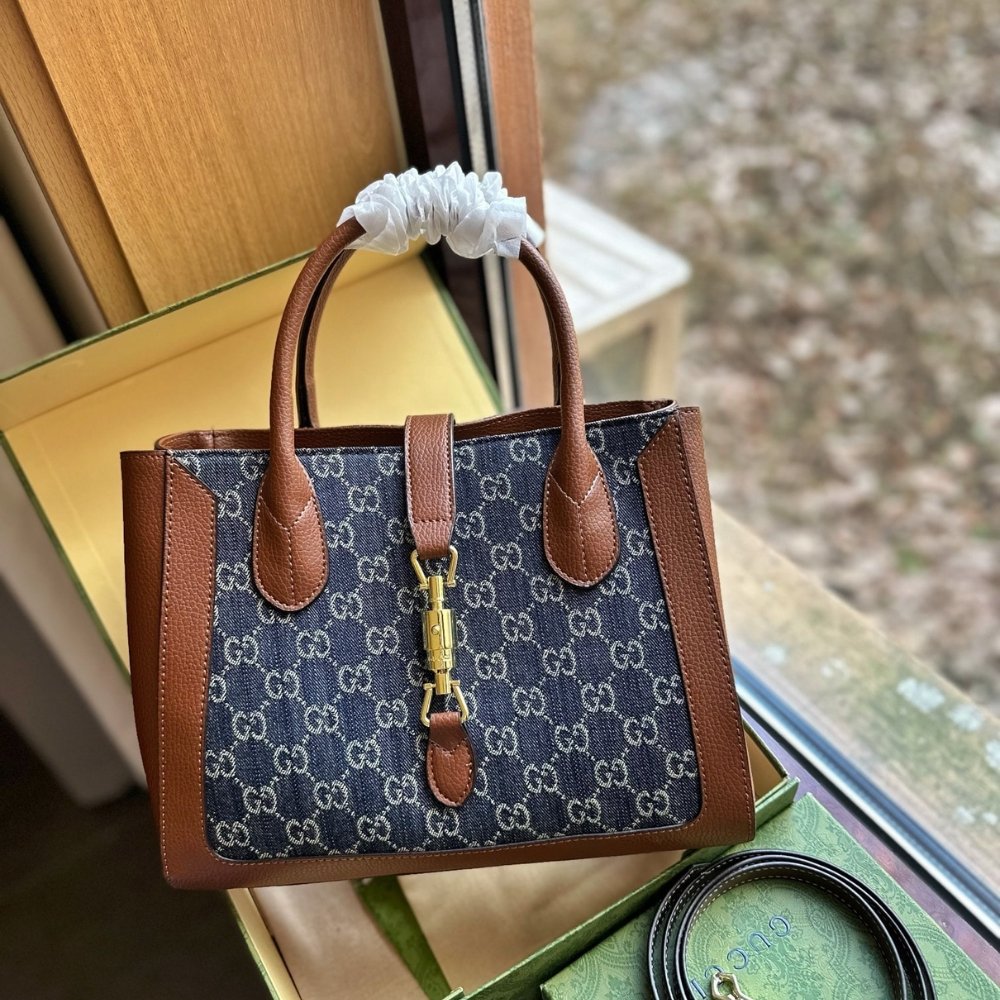 Gvc*1 Jackie 1961 Original Gg Dark Denim Blue 30Cm 649016 2Kqgg 8375