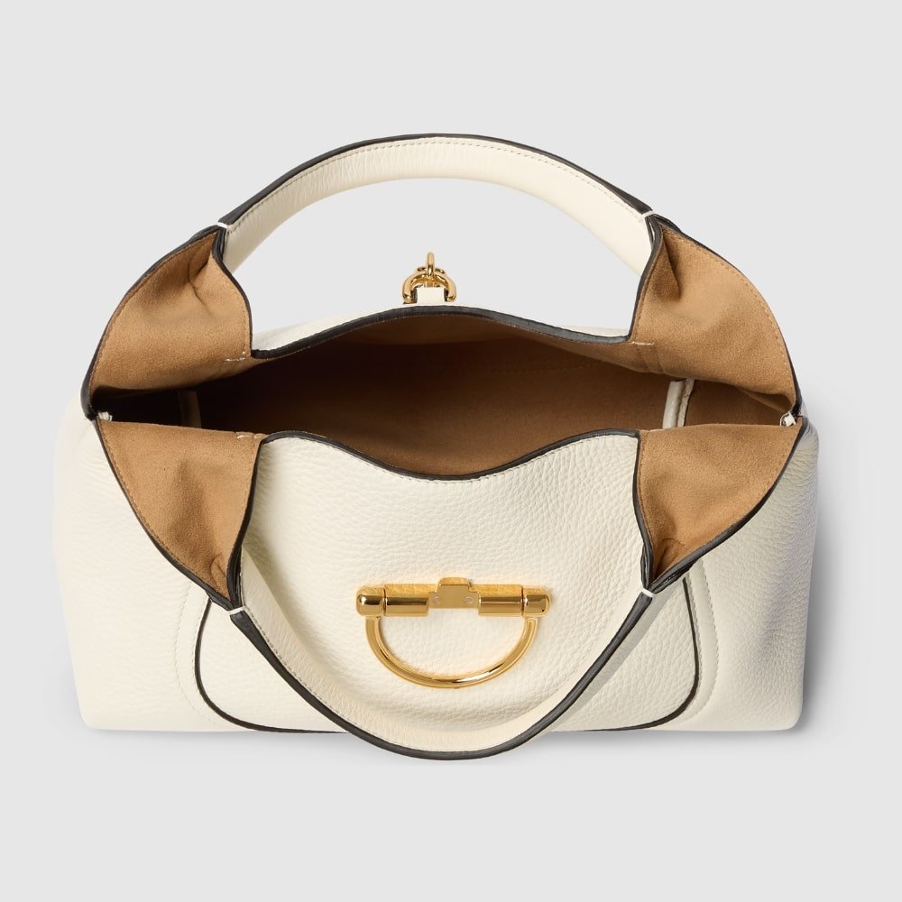 [S*per Vip 1:1] Gvc*1 Softbit Medium Top Handle Bag White Leather 27Cm ‎837467 Aaeao 9050