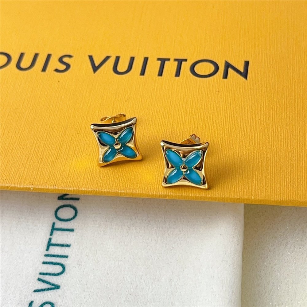 L0vis Vvtt0n Color Blossom Bb Star Ear Stud Yellow Gold Q16641