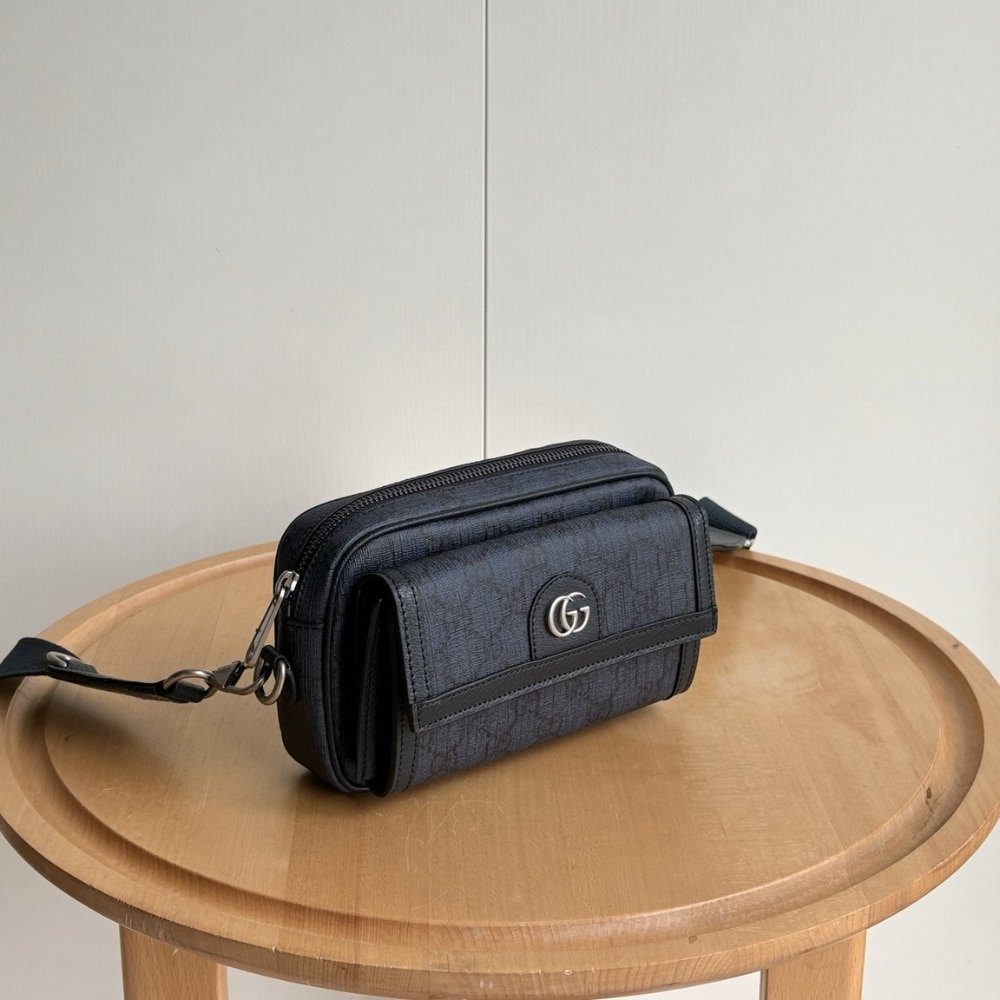 Gvc*1 Ophidia Small Crossbodybag Dark Blue 20Cm 802170 Facjy 8441