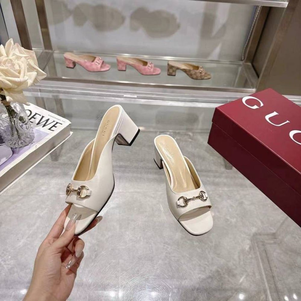 Gvc*1 Women Horsebit Slide Ivory 816607 C9D00 9540