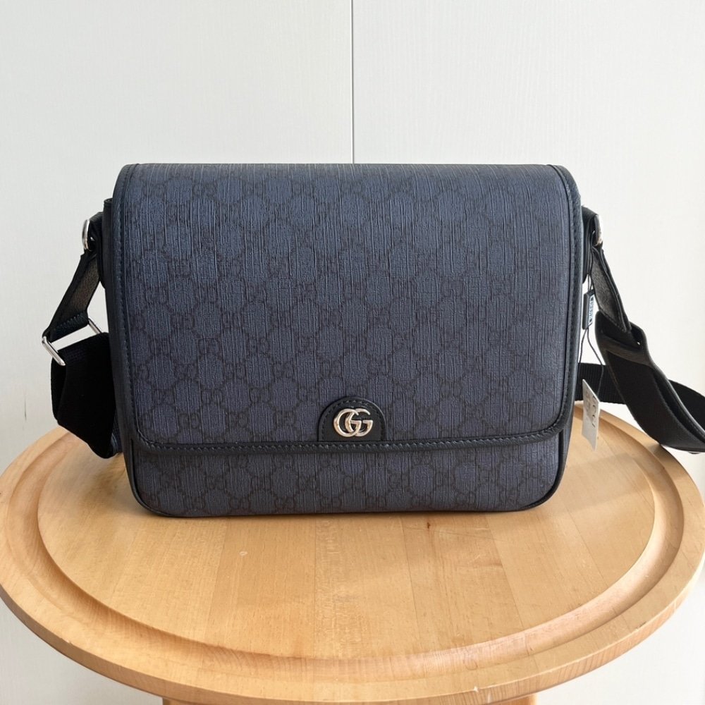 Gvc*1 Ophidia Medium Messenger Bag Dark Blue 28Cm 761741 Facjy 8441