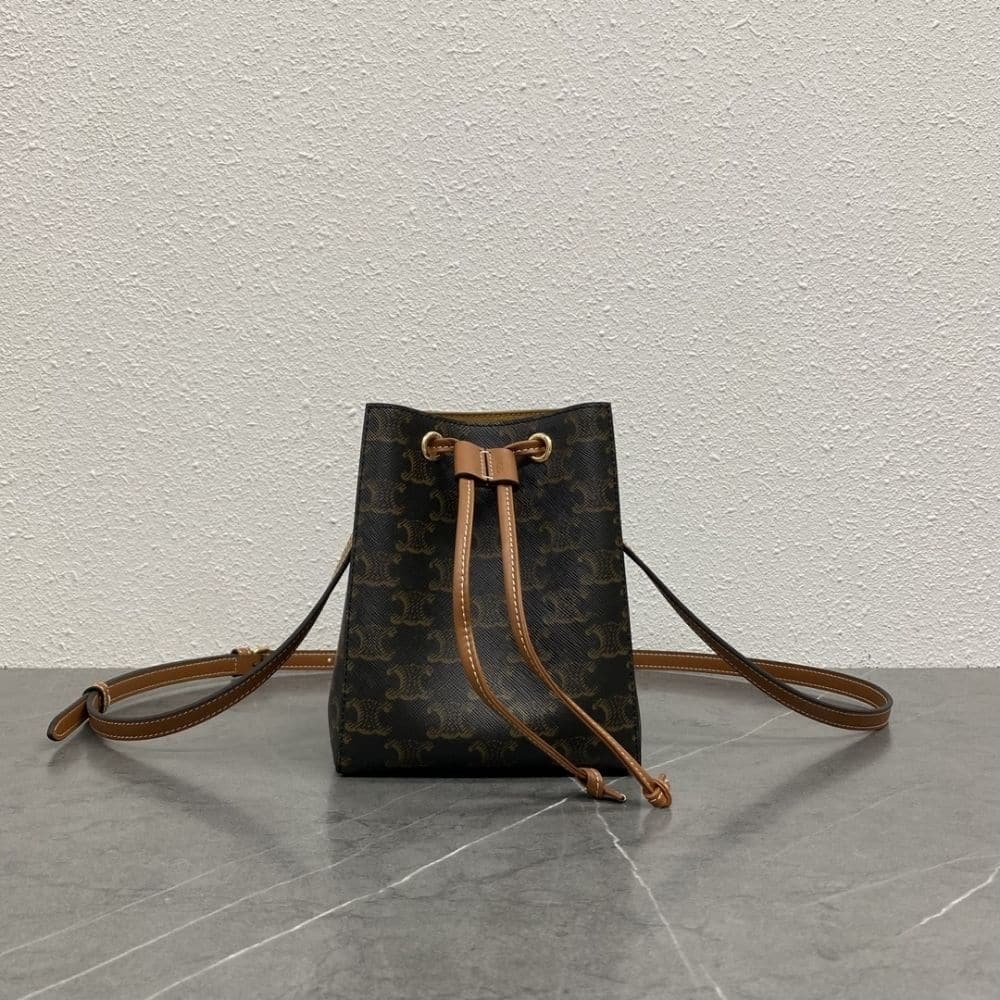 Ce1i*e Micro Sailor In Triomphe Canvas Tan 17Cm 10M742Gce 04Lu