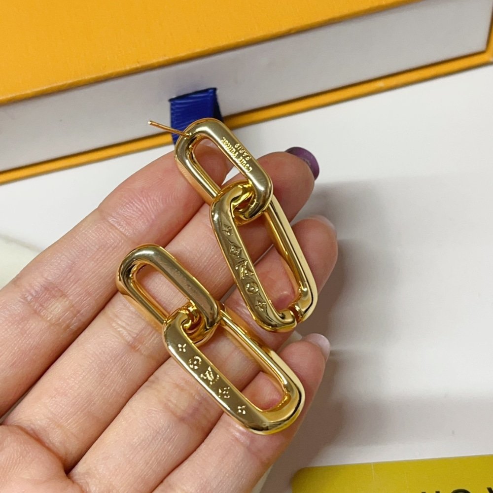 L0vis Vvtt0n Lv Edge Double Earrings Gold Mp2990