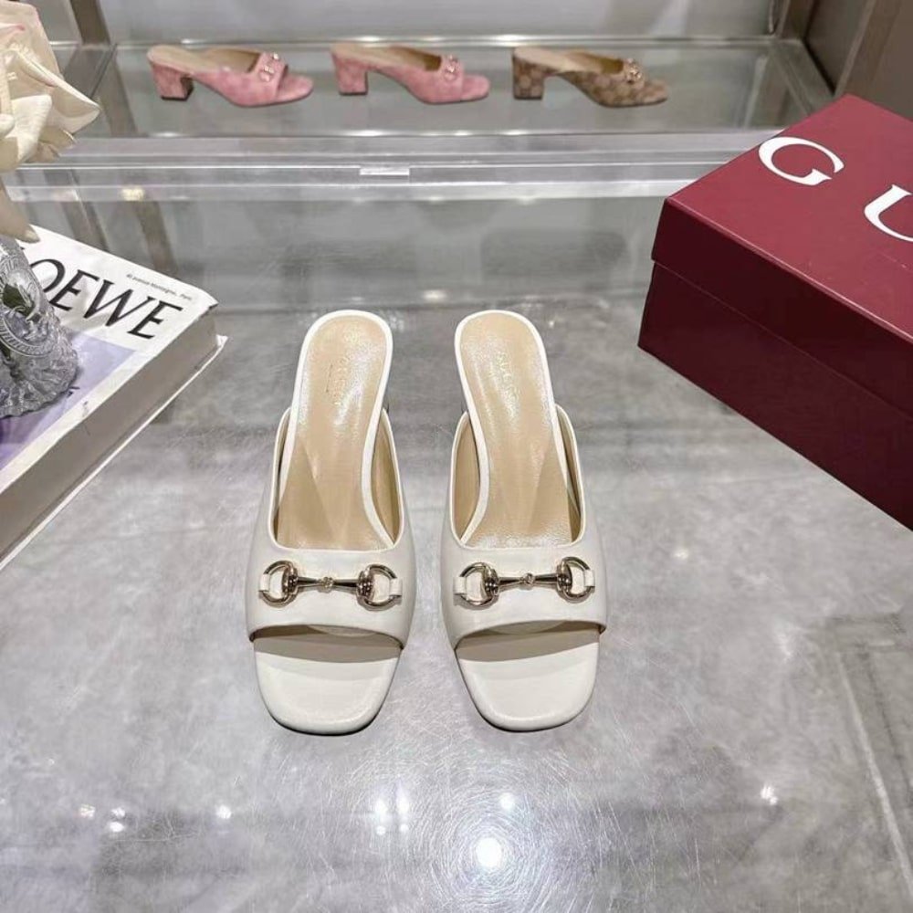 Gvc*1 Women Horsebit Slide Ivory 816607 C9D00 9540
