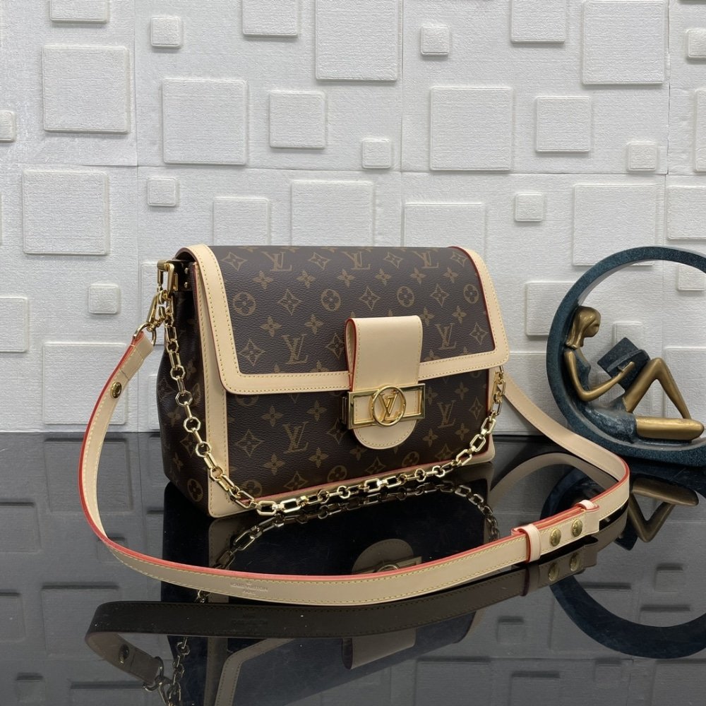[S*per Vip 1:1] L0vis Vvtt0n Dauphine Soft GM Monogram Brown 28Cm M47149