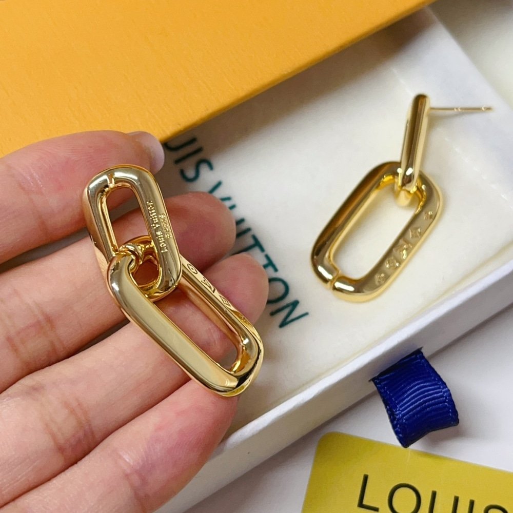 L0vis Vvtt0n Lv Edge Double Earrings Gold Mp2990