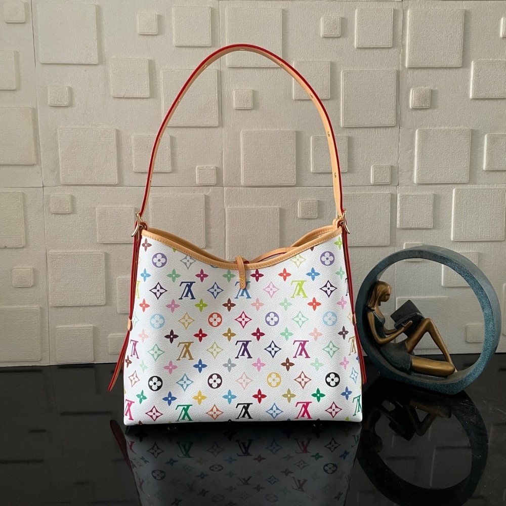 [S*per Vip 1:1] L0vis Vvtt0n X Murakami Carryall PM Bag White 29Cm M13661