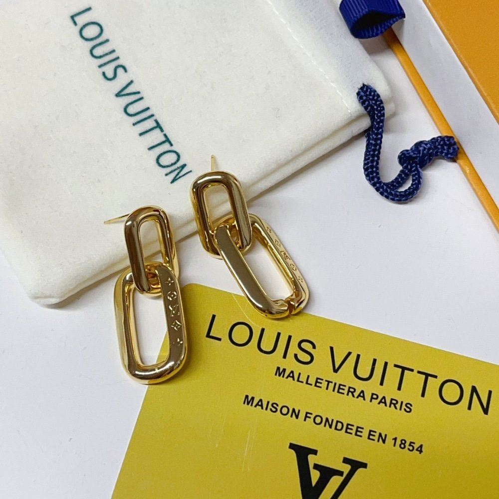 L0vis Vvtt0n Lv Edge Double Earrings Gold Mp2990