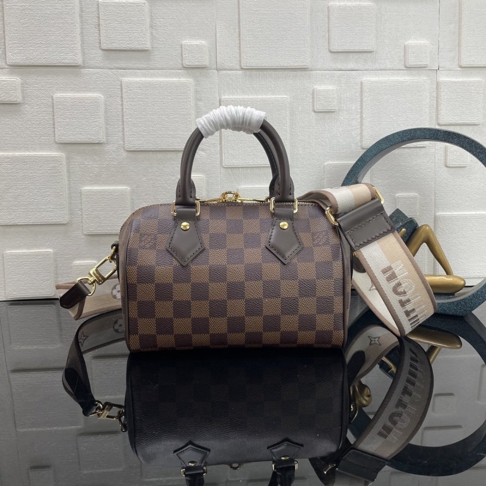 [S*per Vip 1:1] L0vis Vvtt0n Speedy Bandoulière 20 Bag Damier Ebene Coated Canvas Brown 20Cm N40489