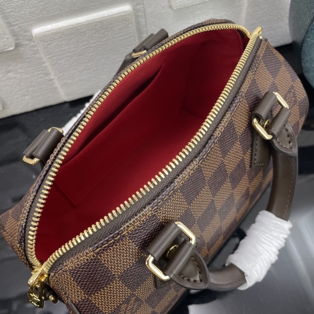 [S*per Vip 1:1] L0vis Vvtt0n Speedy Bandoulière 20 Bag Damier Ebene Coated Canvas Brown 20Cm N40489