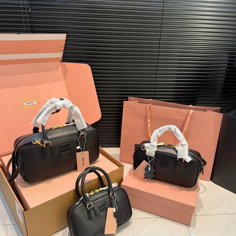 M1um1u Arcadie Bag Black 23Cm 5Bb142 2Cr3 F0002 V Oon
