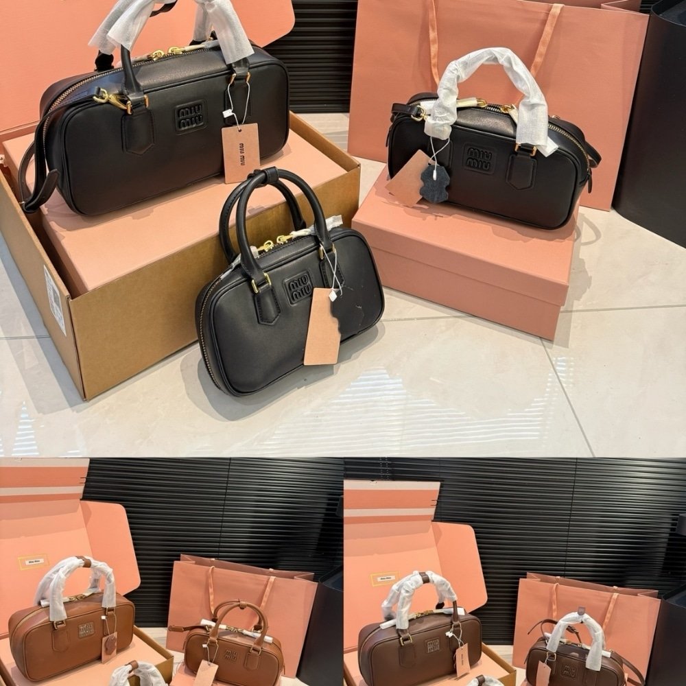 M1um1u Arcadie Bag Black 23Cm 5Bb142 2Cr3 F0002 V Oon