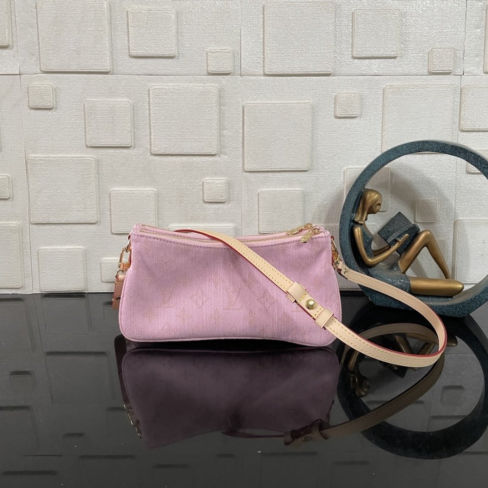 [S*per Vip 1:1] L0vis Vvtt0n Pochette Liv Washed Pink 24Cm M14159