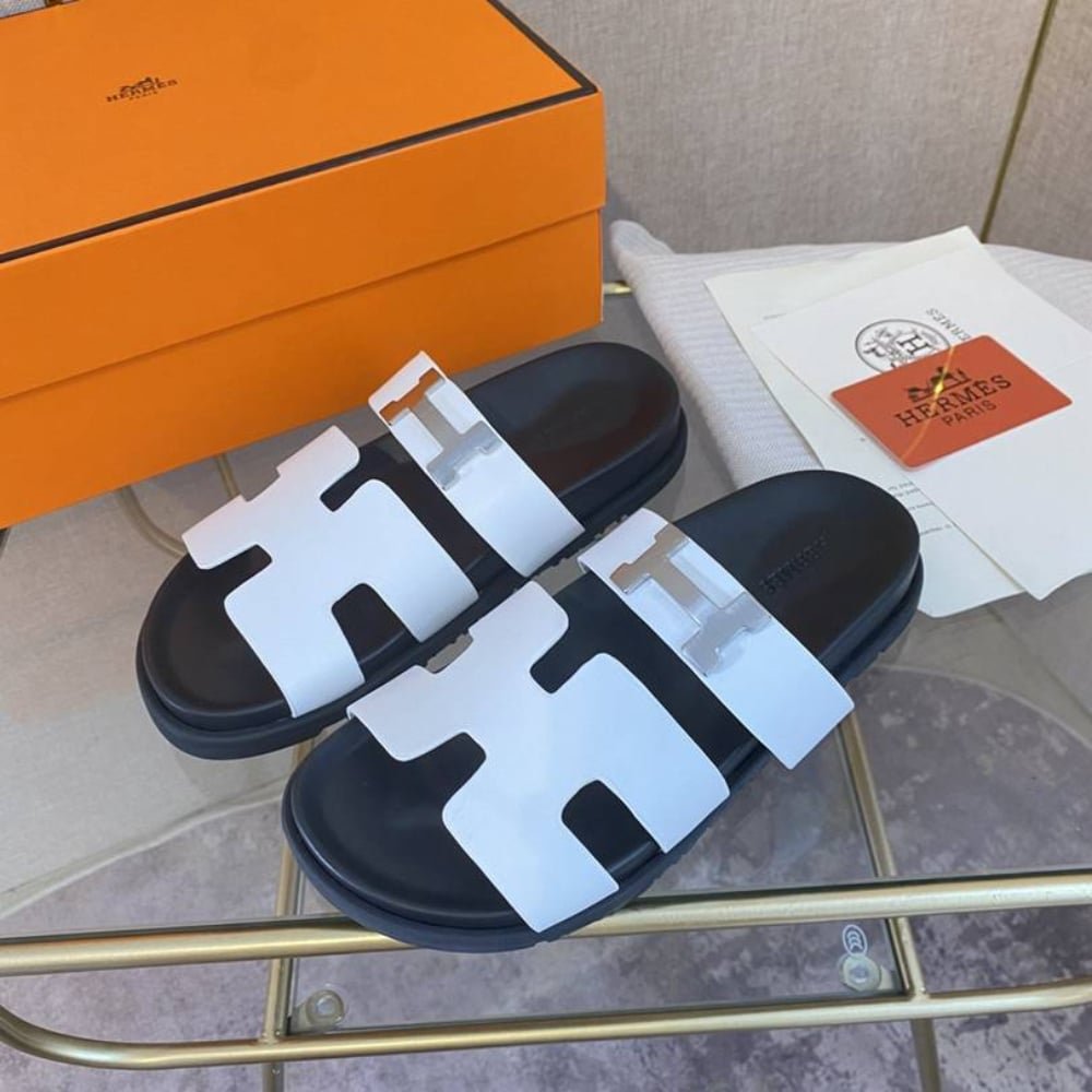 H**me5 Chypre Sandal H Logo Silver Hardware White