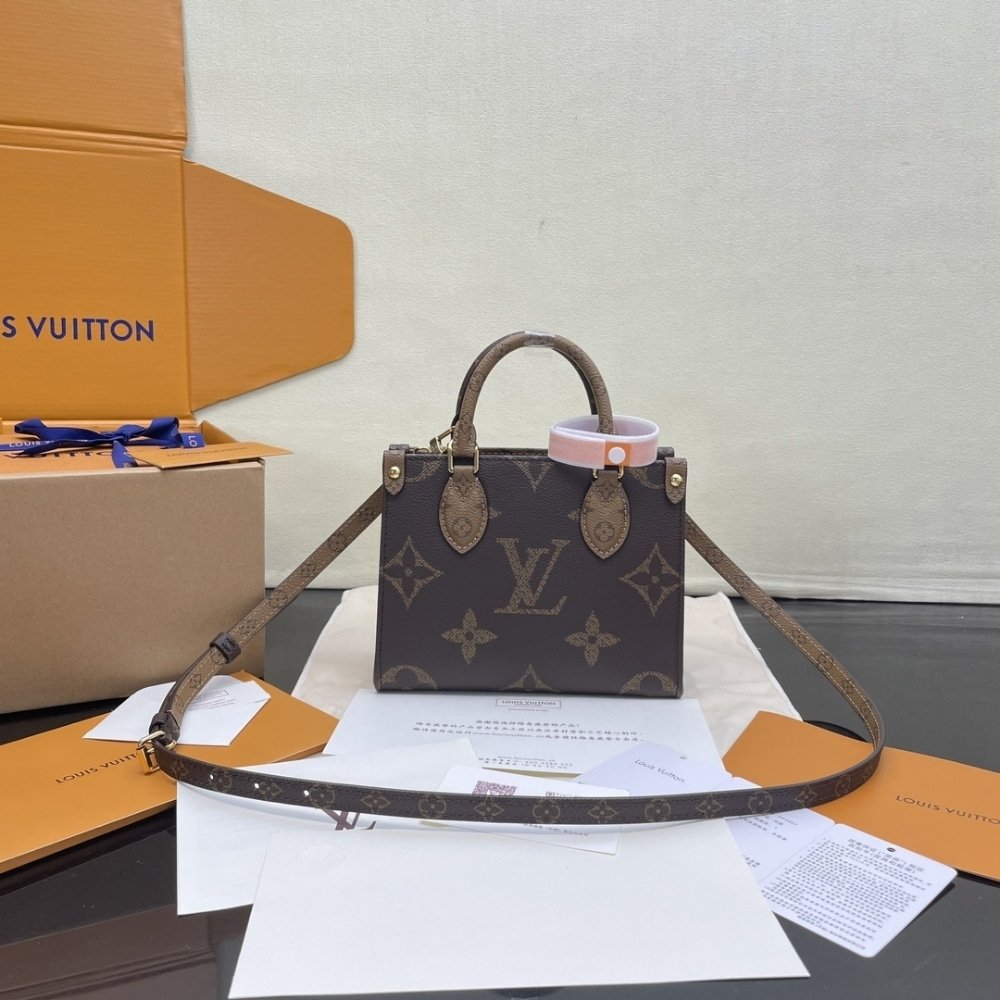 [S*per Vip 1:1] L0vis Vvtt0n Onthego BB Bag Monogram Brown 18Cm M46839