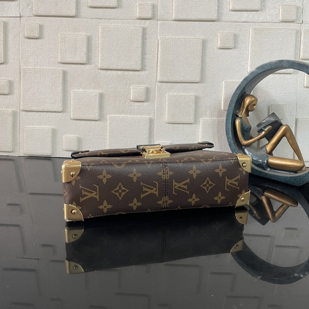 [S*per Vip 1:1] L0vis Vvtt0n Trunkie Bag Coated Canvas Brown 27Cm M14526