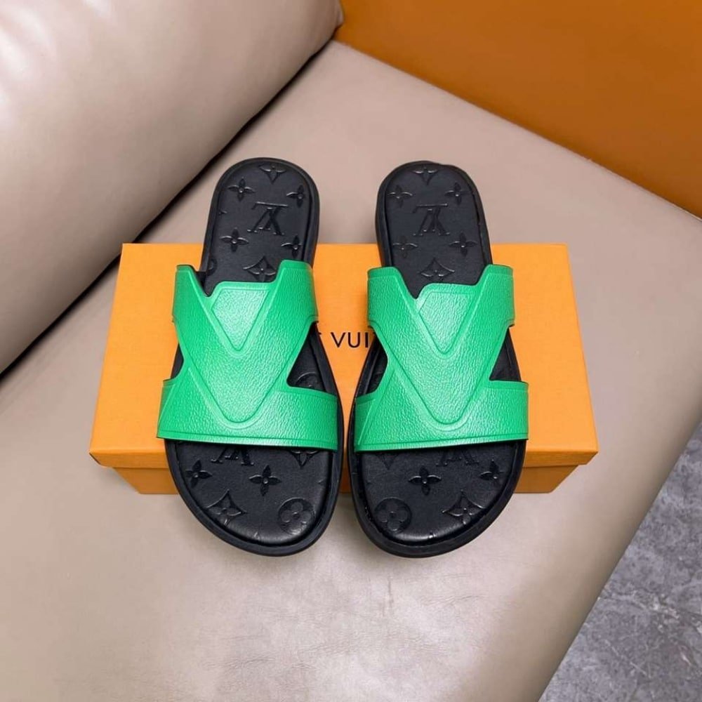 L0vis Vvtt0n Oasis Mule Monogram Green