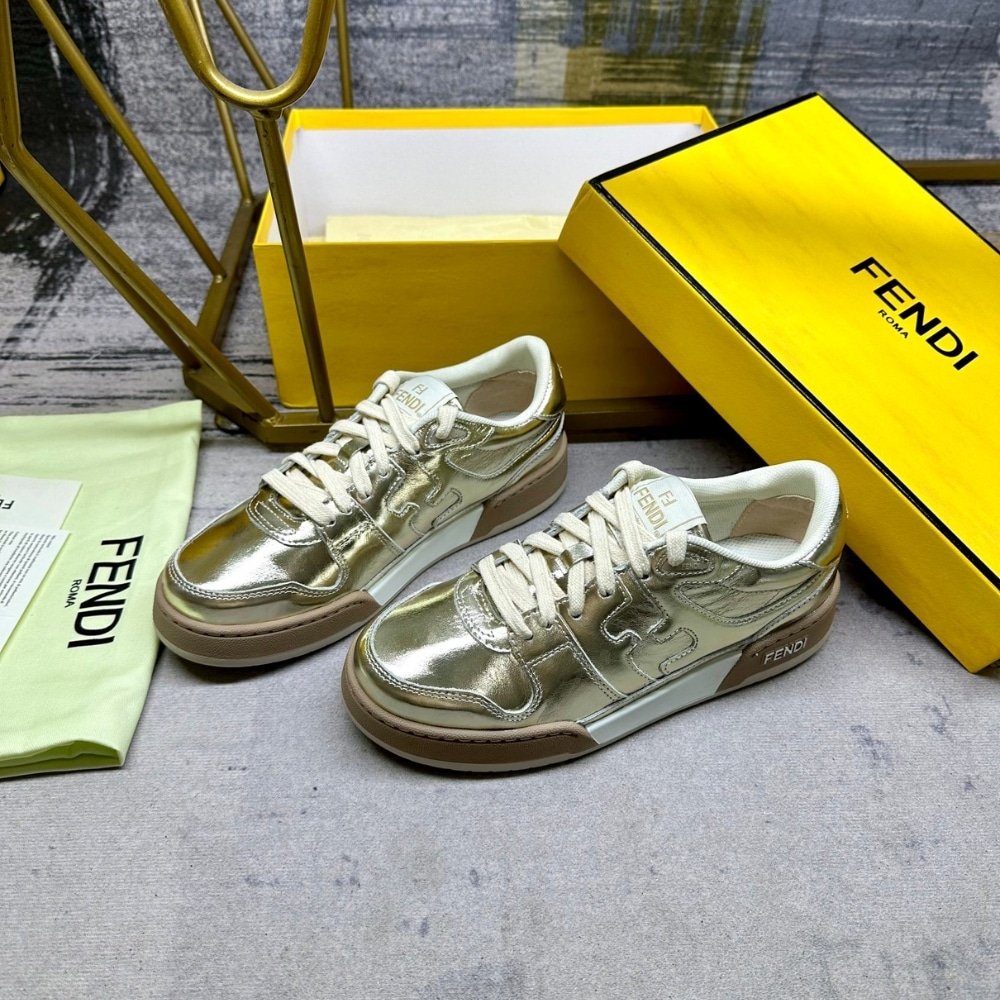 F**di Match Sneaker Gold