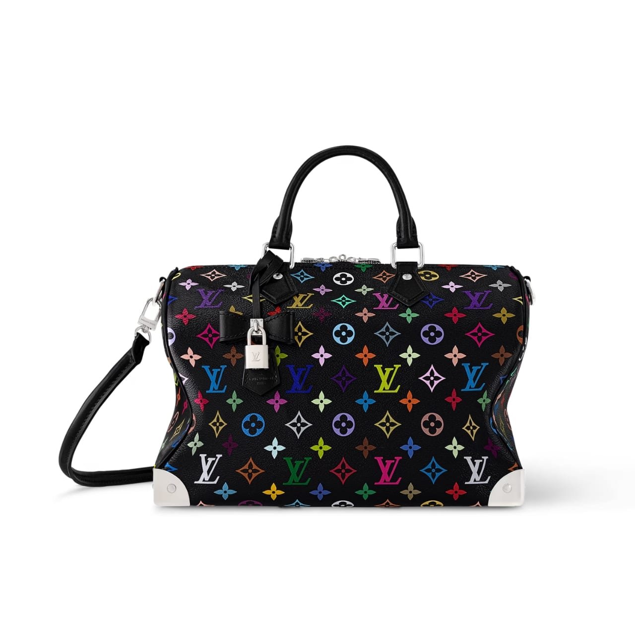L0vis Vvtt0n X Takashi Murakami Speedy Soft Black 30Cm M13257