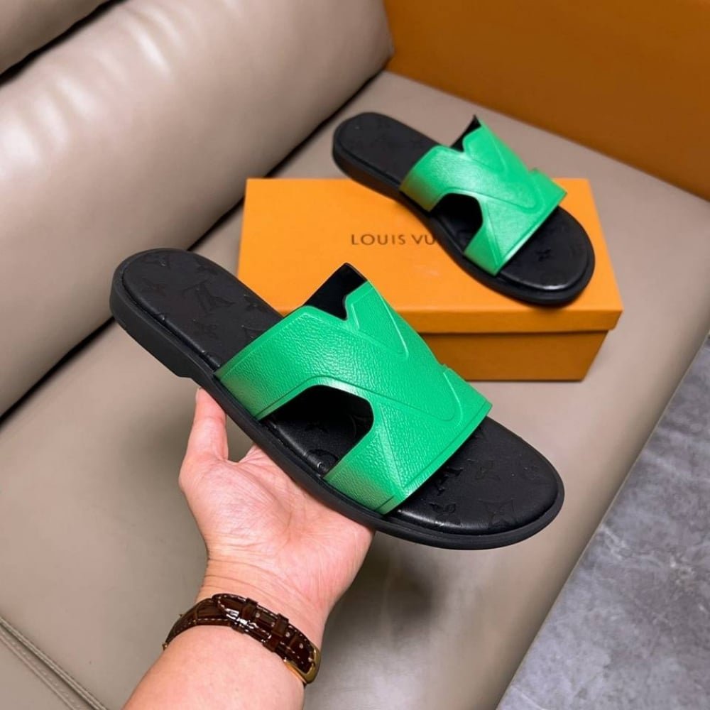 L0vis Vvtt0n Oasis Mule Monogram Green