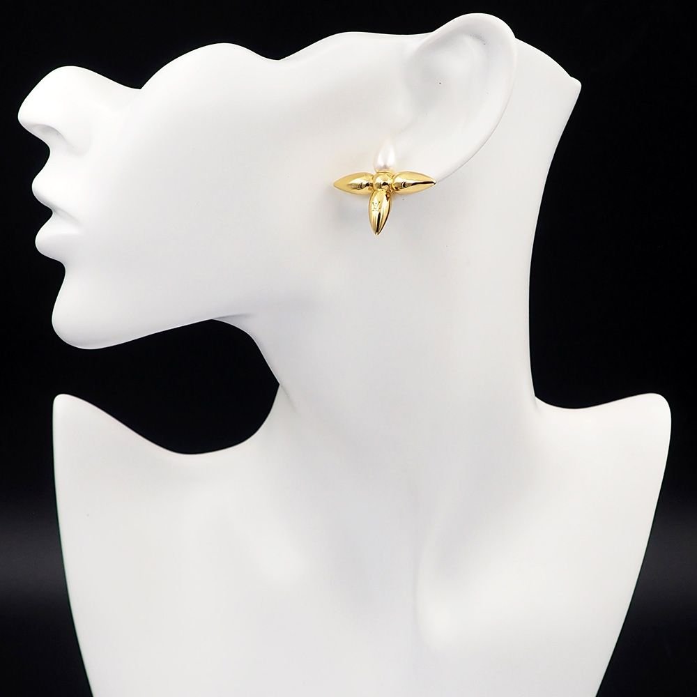 L0vis Vvtt0n L0visette Earrings Gold And Pearly White M00950
