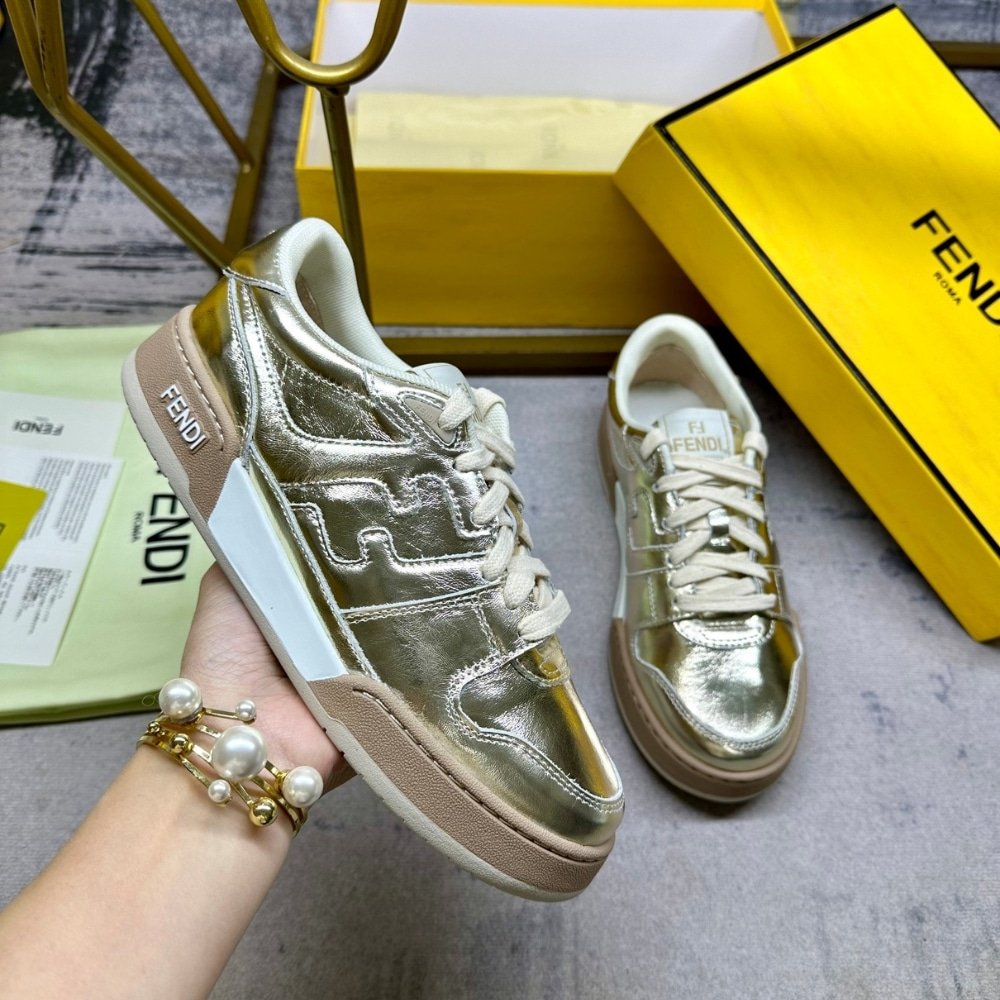 F**di Match Sneaker Gold