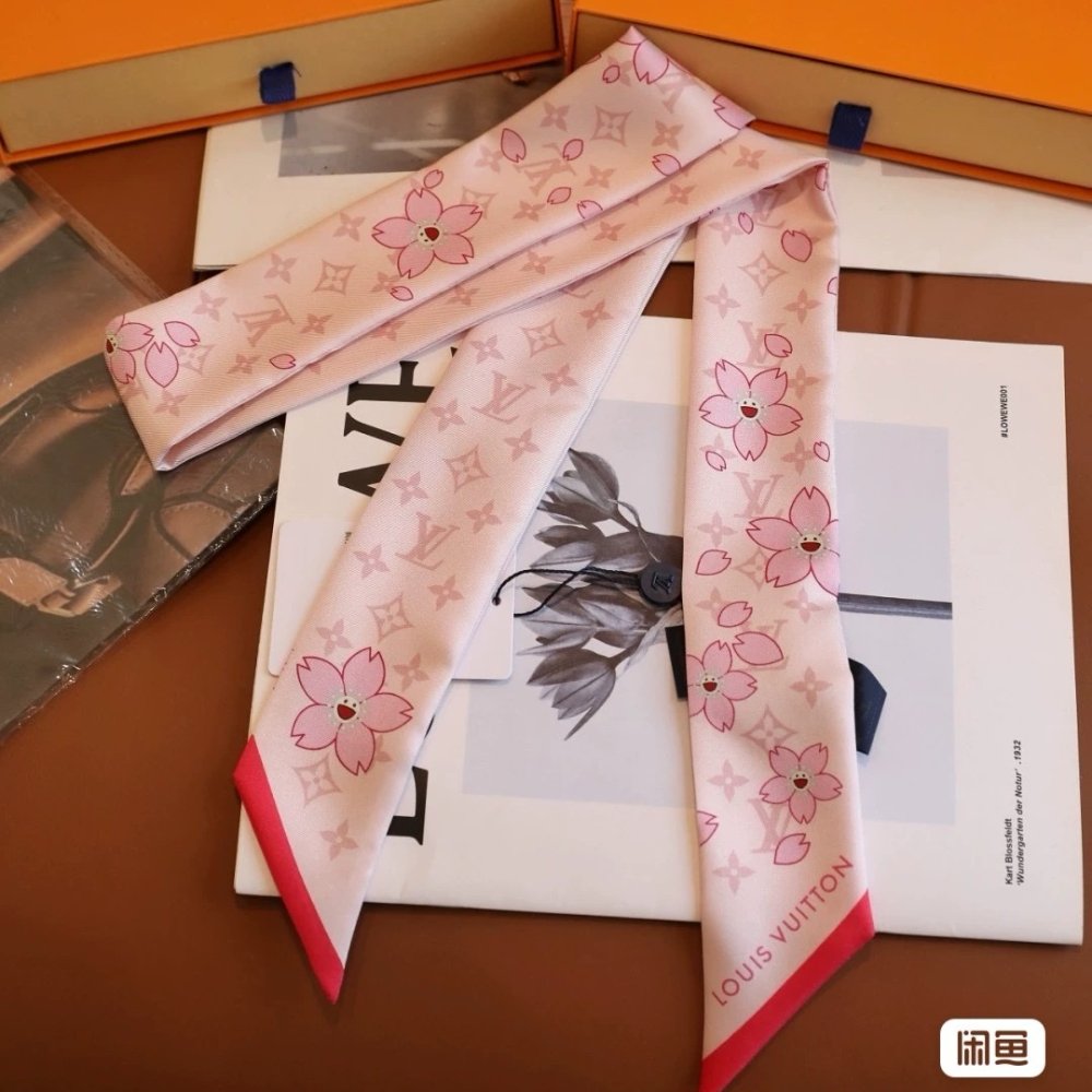 L0vis Vvtt0n X Takashi Murakami Monogram Cherry Blossom Bandeau Bb In Rose 120Cm M94969