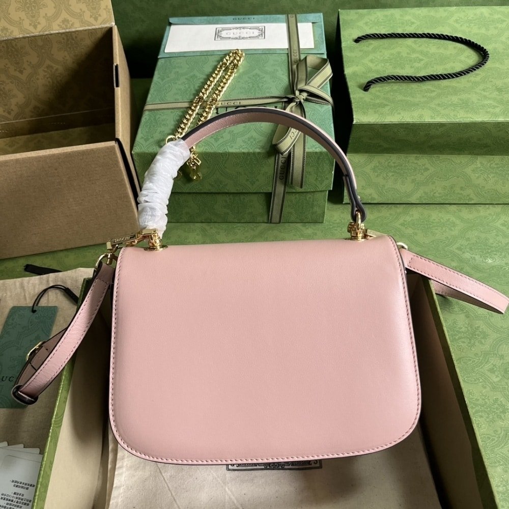 [S*per Vip 1:1] Gvc*1 Blondie Top Handle Bag Light Pink 23Cm 735101 Uxx0G 6910
