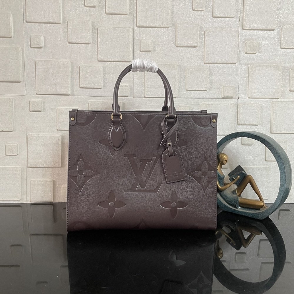 [S*per Vip 1:1] L0vis Vvtt0n Onthego MM Monogram Wine Red 35Cm M12967