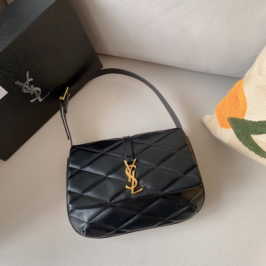 Sa1nt Lau*nt Le 57 Hobo Bag In Quilted Black 21Cm 698567Aaao01000