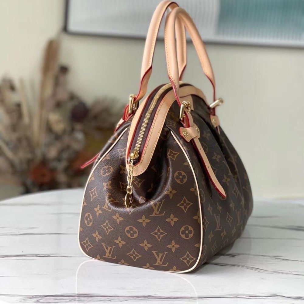 [S*per Vip 1:1] L0vis Vvtt0n Lv Monogram Tivoli PM Vintage Bag Brown 32Cm